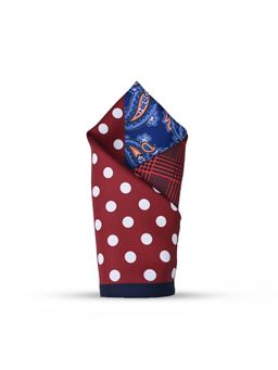 CAZZANO - Men Stripes Microfiber Multi-Color Pocket Square