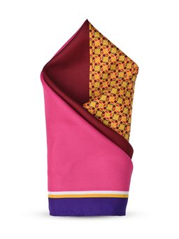 CAZZANO - Men Printed Microfiber Multi-Color Pocket Square