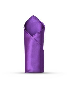 CAZZANO - Men Solid/Plain Microfiber Purple Pocket Square