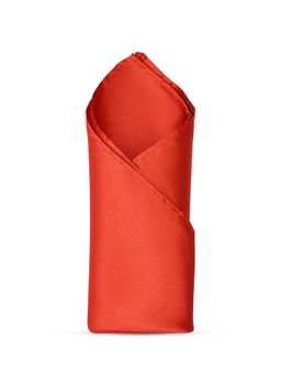 CAZZANO - Men Solid/Plain Microfiber Red Pocket Square
