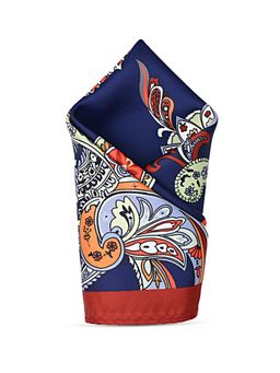 CAZZANO - Men Printed Microfiber Multi-Color Pocket Square