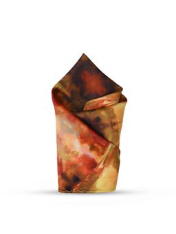 CAZZANO - Men Solid/Plain Microfiber Yellow Pocket Square