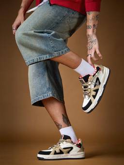 The Souled Store - Official One Piece: Going Merry Men Low Top Sneakers - Beige