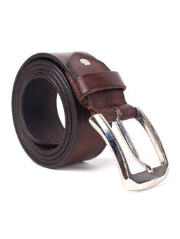 Cimoni - Men Leather Solid Brown Belt