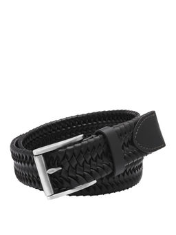 Fossil - Men Leather Solid Black Belt