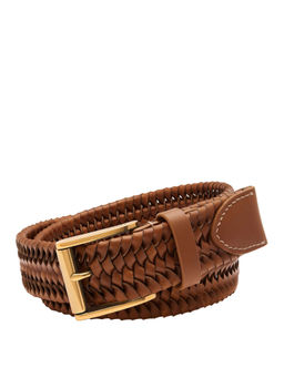 Fossil - Men Leather Textured Brown