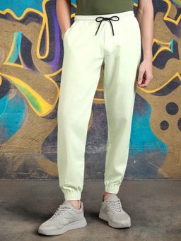 Bewakoof - Men's Fog Green Over Dyed Jogger Pants