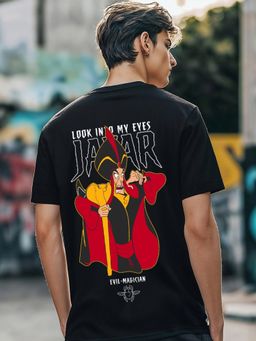 Bewakoof - Official Disney Men's Black Evil Magician Graphic Printed T-shirt