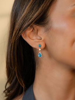 Shaya by CaratLane - 925 Silver Shaya by CaratLane Women Magic Blue Touch Drop Earrings