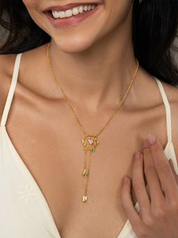 Shaya by CaratLane - 925 Silver Shaya by CaratLane Women Rosa Gold Plated Crafted Necklace
