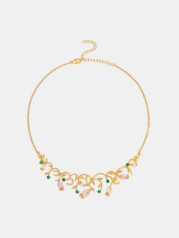 Shaya by CaratLane - 925 Silver Shaya by CaratLane Women Meigui Rose Gold Plated Crafted Necklace