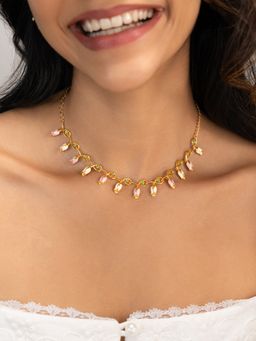 Shaya by CaratLane - 925 Silver Shaya by CaratLane Women Nasrin Rose Gold Plated Crafted Necklace