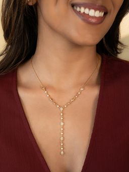 Shaya by CaratLane - 925 Silver Shaya by CaratLane Women Smitten Gold Plated Crafted Necklace