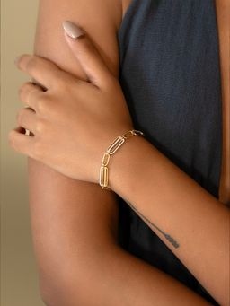 Shaya by CaratLane - 925 Silver Shaya by CaratLane Women Linked Love Bracelet