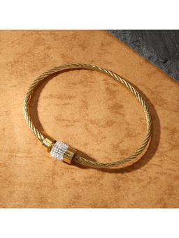 Salty Alpha - Women Sleek Cable Stone Bracelet
