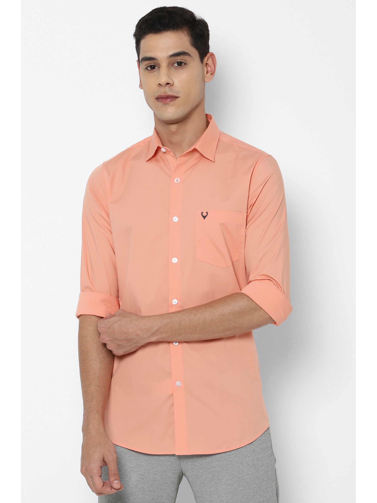 Buy Allen Solly Orange T-shirt Online 