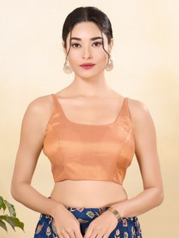 VAMAS - THE DESIGNER BLOUSES - Women Copper Square Neck Padded Blouse