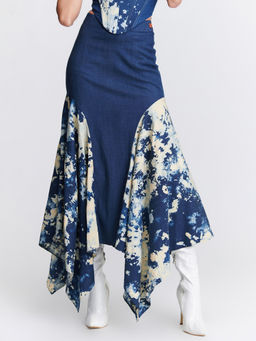 S&N by Shantnu Nikhil - Womens Demin Flared Skirt