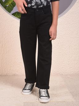 CRIMSOUNE CLUB - Boys Black Straight Jeans