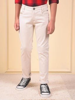 CRIMSOUNE CLUB - Boys Beige Jeans
