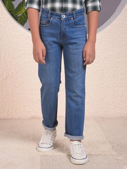 CRIMSOUNE CLUB - Boys Blue Straight Jeans