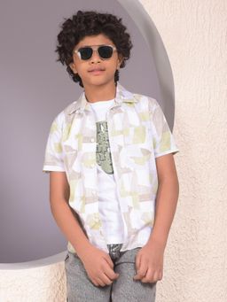 CRIMSOUNE CLUB - Boys Multi-Color Shirt and T-Shirt Layered Look