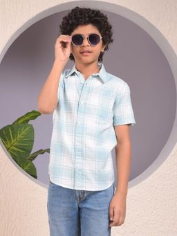 CRIMSOUNE CLUB - Boys Checked 100% Cotton Shirt