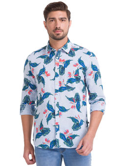 Parx - Medium Blue Casual Shirt