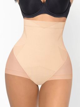 Shop The Edit - Triple-Layer Tummy Compression Brief Shapewear Beige