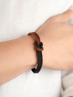 SWASHAA - Black Olake Men's Rope Bracelet