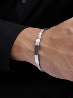 SWASHAA - Silver Dravid Wired Men's Bracelet