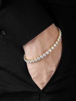 SWASHAA - White Orion Diamond Men's Bracelet