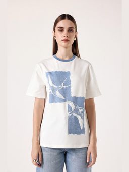 Muvazo - Feather Flex White Tshirt