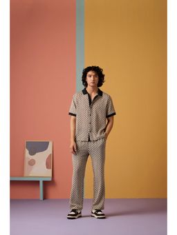 Muvazo - Black Cotton Checks Co-Ord Sets
