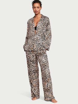 Victoria's Secret - Satin Long Pyjama With Shirt Multi-Color (Set of 2)