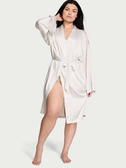 Victoria's Secret - Satin Midi Robe White (Set of 2)