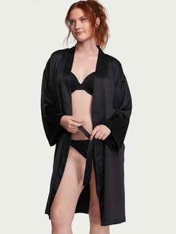Victoria's Secret - Satin Midi Robe Black (Set of 2)