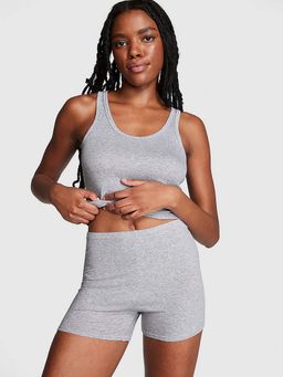 Victoria's Secret - PINK Ribbed Modal Bike Shorts Grey