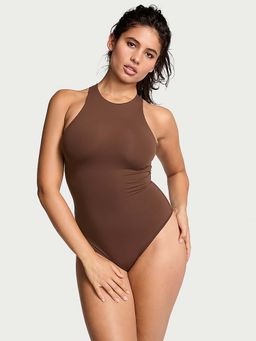 Victoria's Secret - Base Stretch Bodysuit Brown