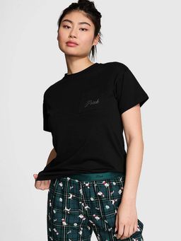 Victoria's Secret - Cotton Bling Tee Black