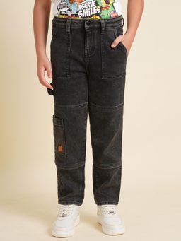 Jack & Jones Junior - Boys Solid Black Jeans