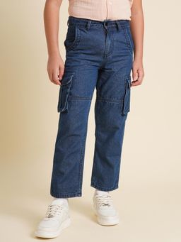 Jack & Jones Junior - Boys Solid Blue Jeans