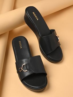 ROCIA - Black Women Casual Sandal Heels