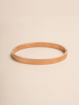 Palmonas - Women Rose Gold Plain Stackable Bangle Bracelet