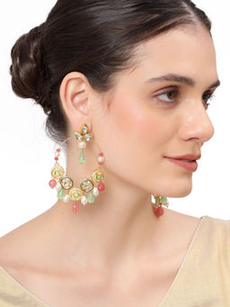 AARSEE OFFICIAL - Multi-Color Twilight Bloom Chandbali Earrings