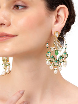 AARSEE OFFICIAL - Multi-Color Petal Chandbali Earrings