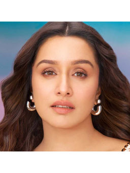 Palmonas - Ball Capped Silver Hoop for Womens