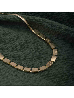 Palmonas - 18K Gold Plated Square Love Necklace for Womens