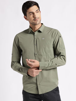 WILDCRAFT - Men 2 Pockets Hiking Shirt - Green