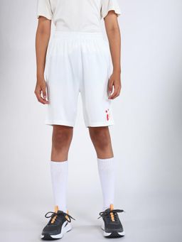 UMILDO - Boys White Solid Knee Length Sports Shorts